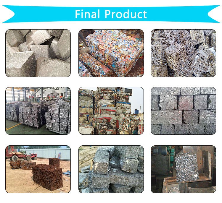 Hydraulic scrap baling press machine Hydraulic scrap baling press machine