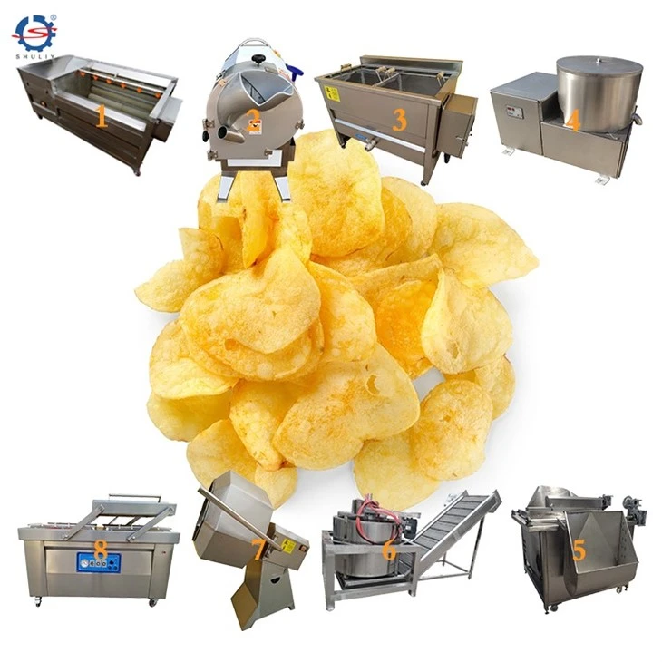 potato chips frying machine
